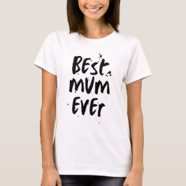 Camiseta A melhor Mãe de Dia de as mães simples moderno