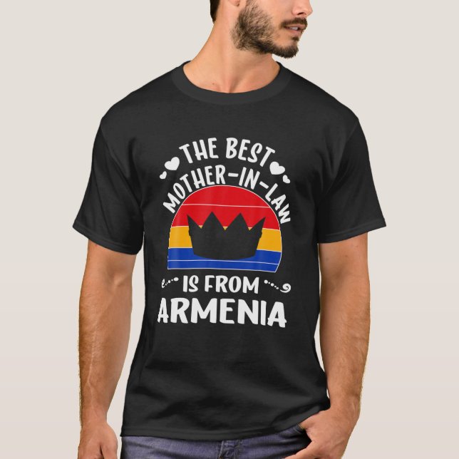 Camiseta A Melhor Mãe De Direito É A Armênia Mães (Frente)