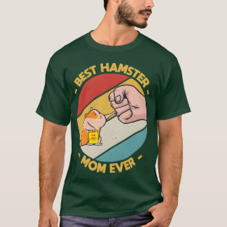 Camiseta A melhor mãe de hamster, uma mãe engraçada, vegeta