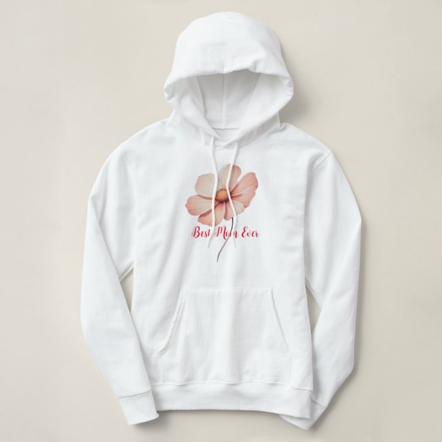 Camiseta A melhor mãe de sempre com flores (Frente do Design)