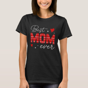 Camiseta A Melhor Mãe De Todos Os tempos Com Padrões De Xad