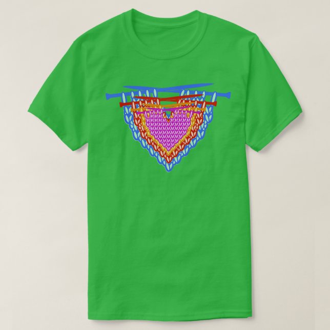 Camiseta A melhor mãe de tricô do Sticker 7 (Frente do Design)
