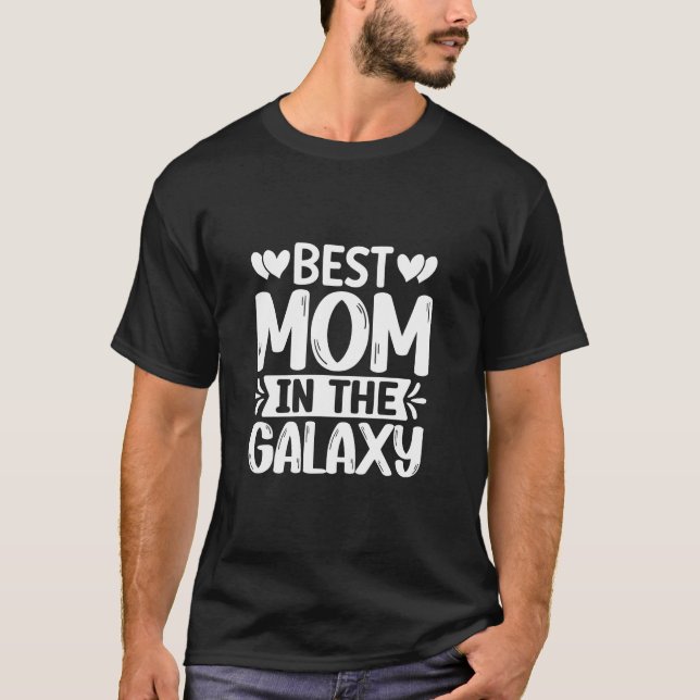 Camiseta A melhor mãe do estilo retrô da Galáxia (Frente)