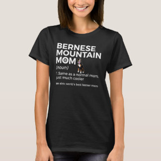 Camiseta A melhor mãe do mundo definição Bernese Mountai