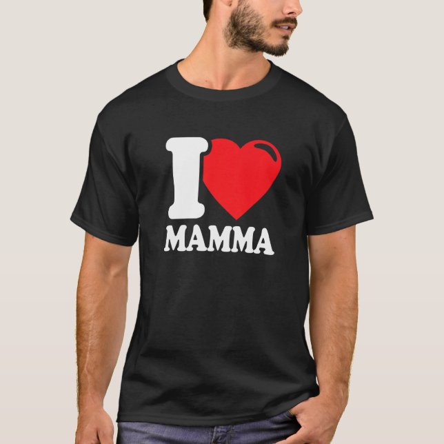 Camiseta A melhor mãe. Eu Amo A Mãe. Eu Amo Minha Mãe (Frente)