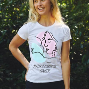 Camiseta A Melhor Mãe Já Teve Dia de as mães De Arte De Lin