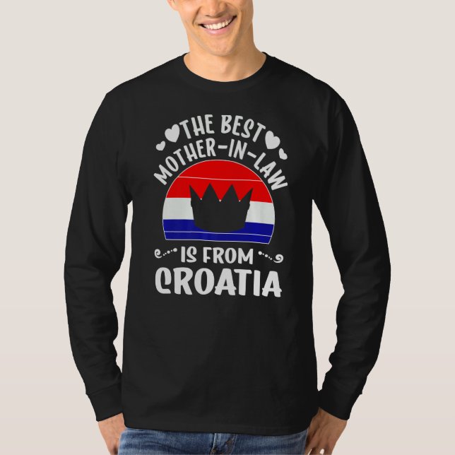 Camiseta A Melhor Mãe Na Lei É A Croácia, Mães (Frente)
