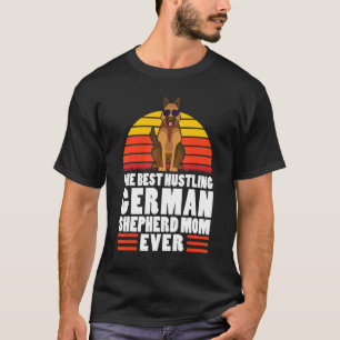 Camiseta A Melhor Mãe Pastora Alemã Que Trabalha Duro Cacho