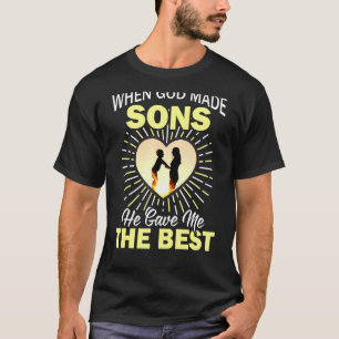 Camiseta A Melhor Mãe Quando Deus Fez Mães Ele Me Deu O Mel
