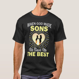 Camiseta A Melhor Mãe Quando Deus Fez Mães Ele Me Deu O Mel