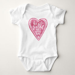 Camiseta A melhor mamã nunca com amor - Bodysuit do bebê