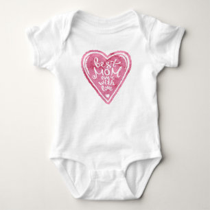 Camiseta A melhor mamã nunca com amor - Bodysuit do bebê