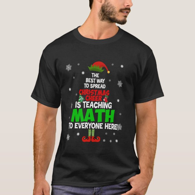 Camiseta A melhor maneira de espalhar a alegria de Natal é  (Frente)