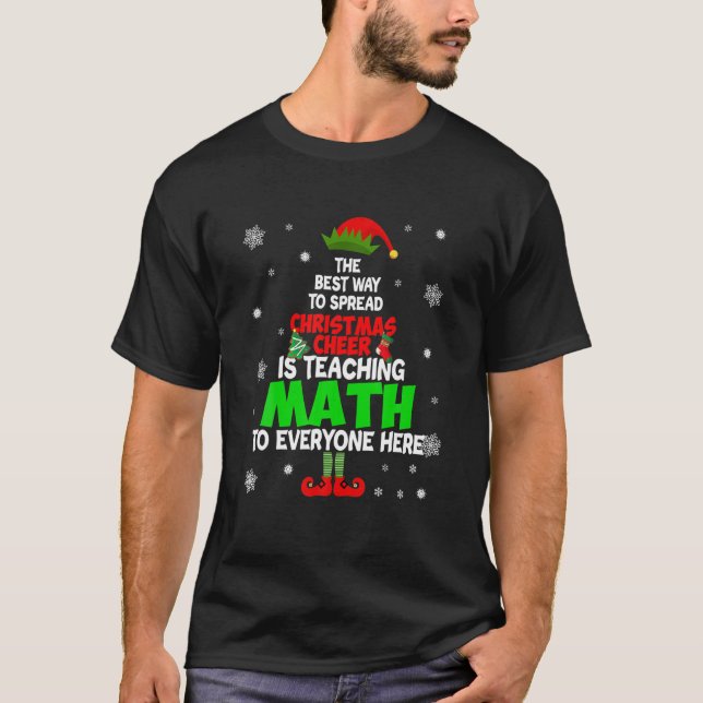 Camiseta A Melhor Maneira De Espalhar A Alegria De Natal É  (Frente)
