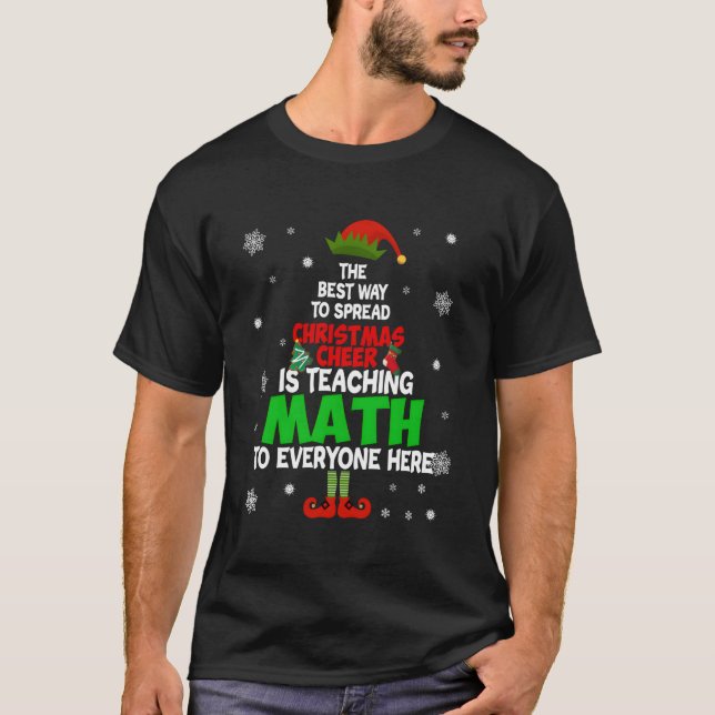 Camiseta A Melhor Maneira De Espalhar A Alegria De Natal É  (Frente)