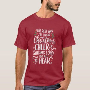 Camiseta A Melhor Maneira de Espalhar Alegria Natalina Elfo