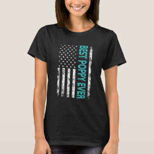 Camiseta A Melhor Poppy Alguma Vez Nos Eua Bandeira America