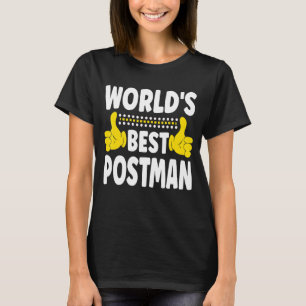 Camiseta A melhor profissão de agente postal do mundo - Pos