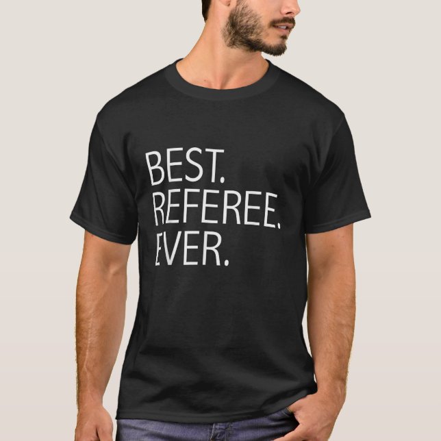 Camiseta A Melhor Referência De Ref. Umpire Engraçado Refer (Frente)
