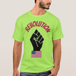 Camiseta A melhor revolução vendedora da bandeira america