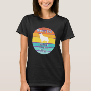 Camiseta A melhor Shetland Sheepdog Mãe do Mundo