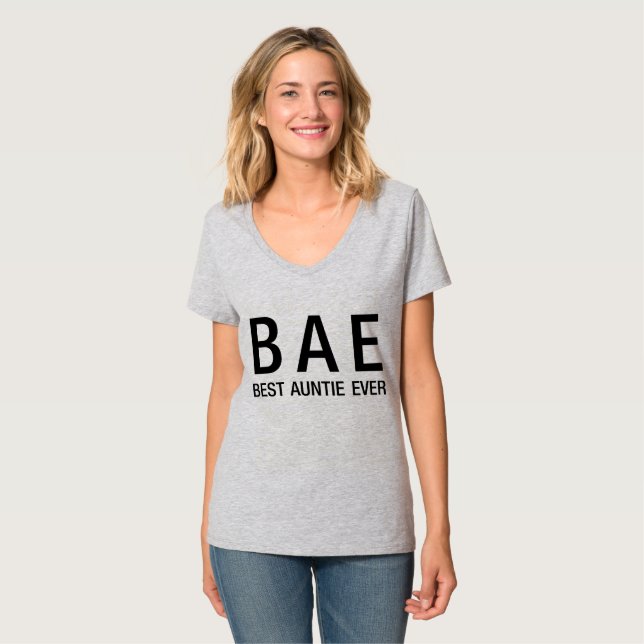 CAMISETA A MELHOR TIA DE BAE NUNCA (Frente Completa)