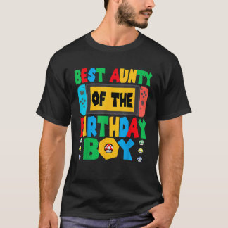 Camiseta A Melhor Tia Do Pai De Jogos De Aniversário E