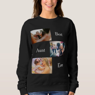 Camiseta A melhor tia, personalizada 3 Foto, ama sua tia