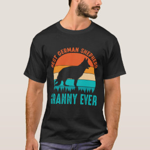 Camiseta A MELHOR Vintage DO German shepherd GRANNY