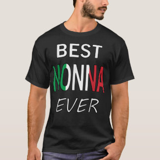 Camiseta A melhor vovó de orgulho italiano de Nonna nunca 