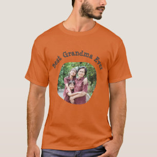 Camiseta A melhor vovó já fez upload da sua foto da família