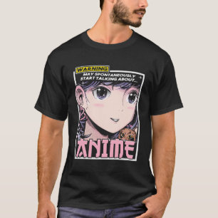 Camiseta A Menina De Anime Pode Começar A Falar Espontaneam