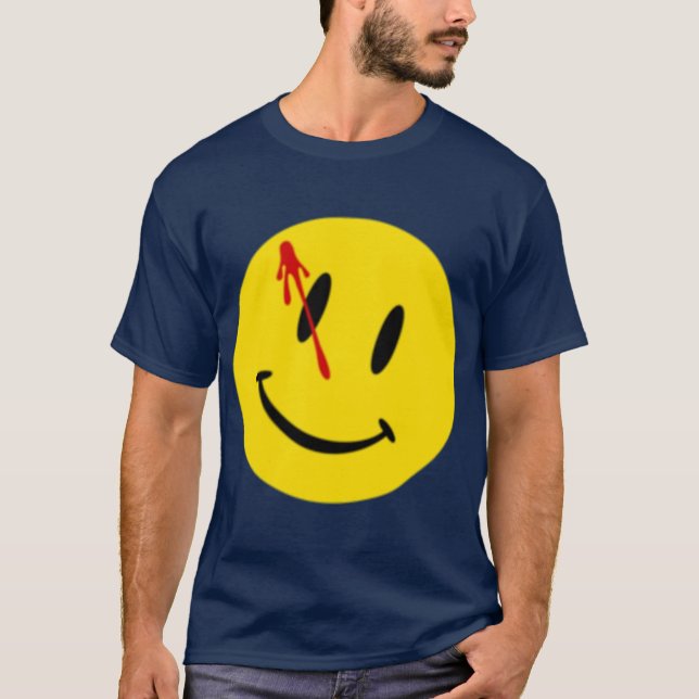 Camiseta A menina do distintivo dos Comedians (Frente)