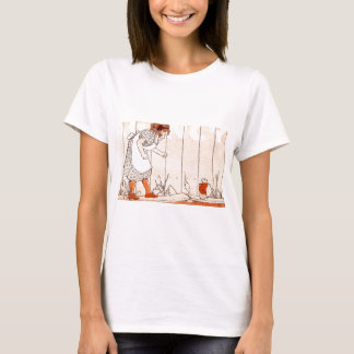 Camiseta A menina encontra as patas da almofada o cão de