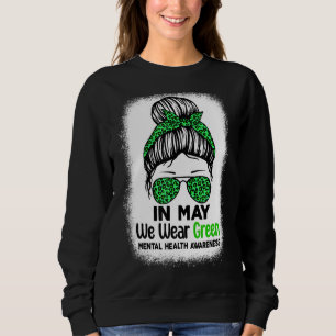 Camiseta A Mensagem Verde Em Maio Vestimos Saúde Mental Ver