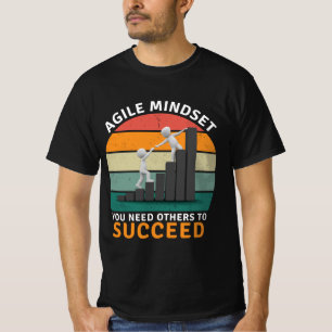 Camiseta A mentalidade Ágil Precisa Que Outros Tenham Êxito