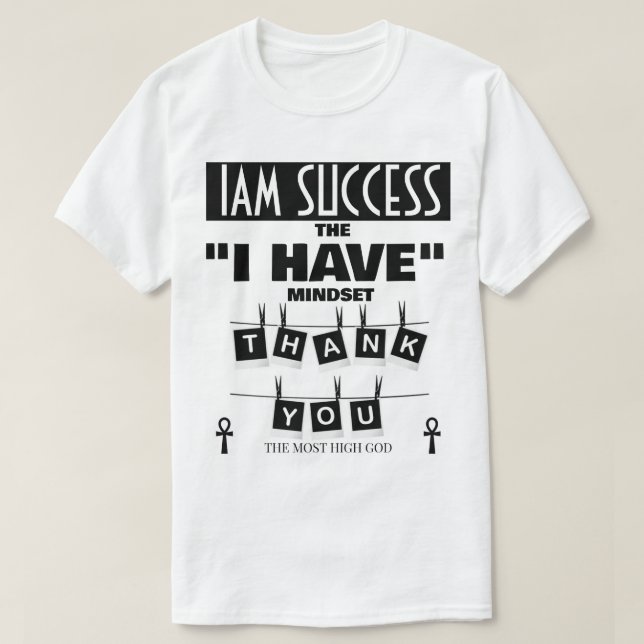 CAMISETA A MENTALIDADE EU TENHO (Frente do Design)