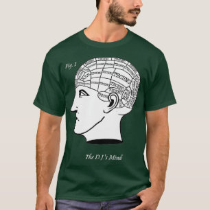 Camiseta A mente do DJ - Techno Music Mix Phrenology
