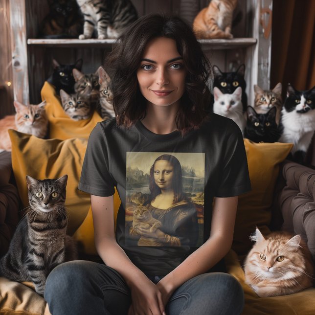 Camiseta A Meow Lisa (A CATwist on a masterpiece!)
