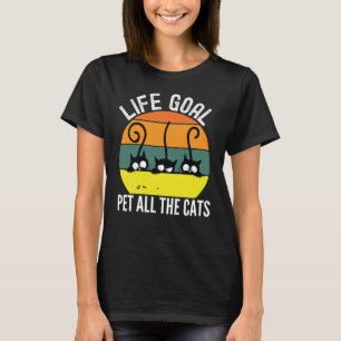 Camiseta A Meta De Vida Pet Todos Os Gatos - Gatos Bonitos
