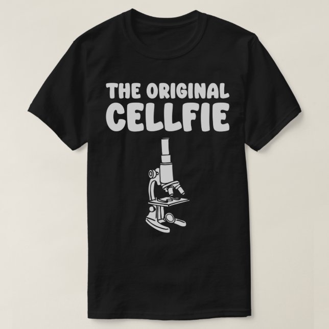 Camiseta A Microbióloga Ciência Original Cellfie Microb (Frente do Design)