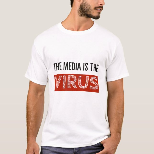 Camiseta A mídia é o VÍRUS (Frente)