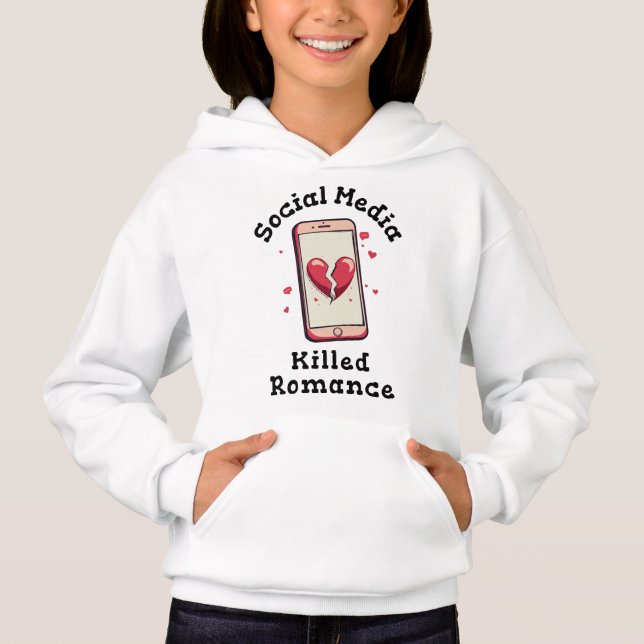 Camiseta A Mídia Social Matou Romance (Frente)