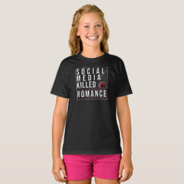 Camiseta A Mídia Social Matou Romance