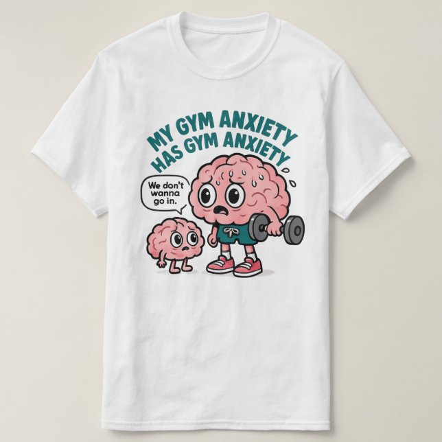 Camiseta A Minha Ansiedade No Gênio Tem Ansiedade No Gênio (Frente do Design)
