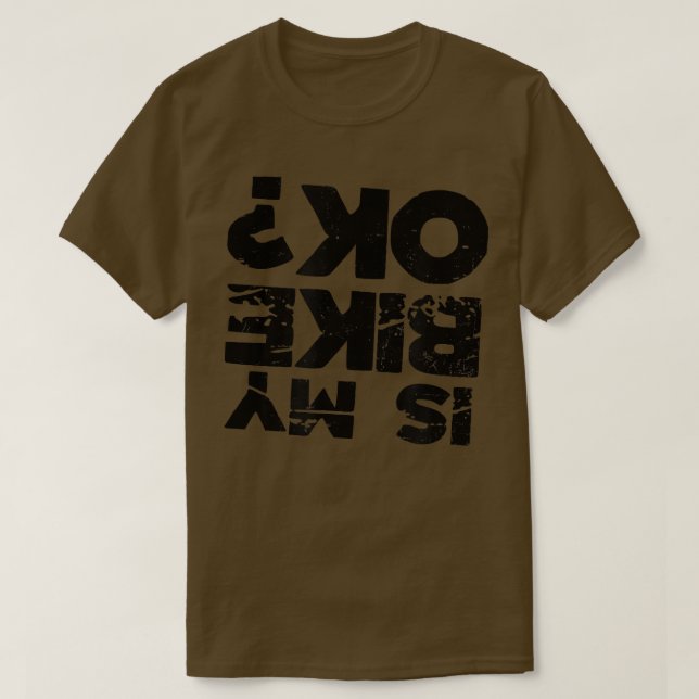 Camiseta A minha bicicleta é Design Biker (Frente do Design)