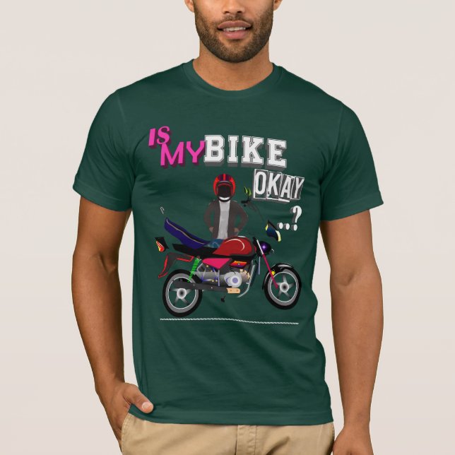 Camiseta A minha bicicleta está bem  (Frente)