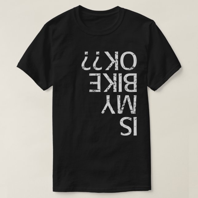 Camiseta A Minha Bicicleta Está Bem (Frente do Design)