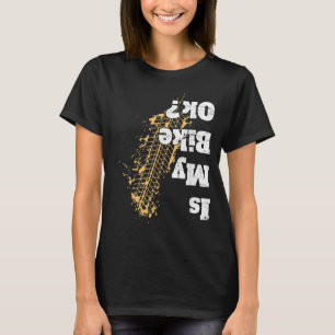 Camiseta A minha bicicleta está bem Engraçada Ciclismo Vint