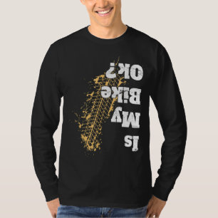 Camiseta A minha bicicleta está bem Engraçada Ciclismo Vint